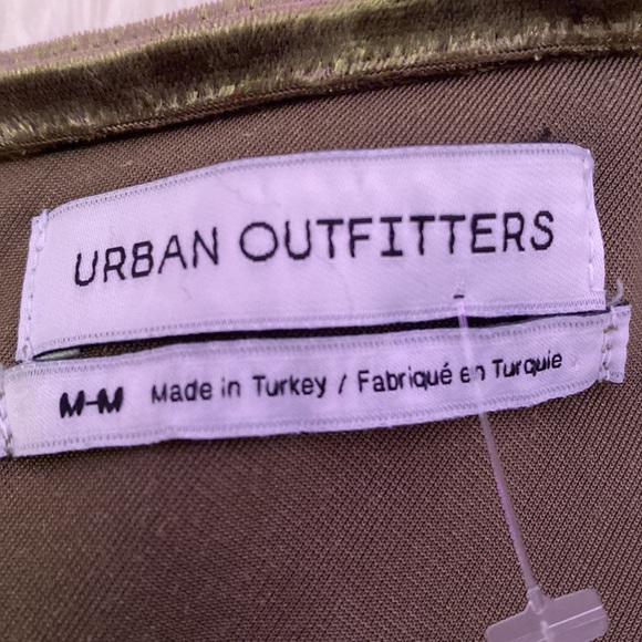 Urban Outfitter’s Velvet One Shoulder Cropped Shirt - Picture 2 of 2